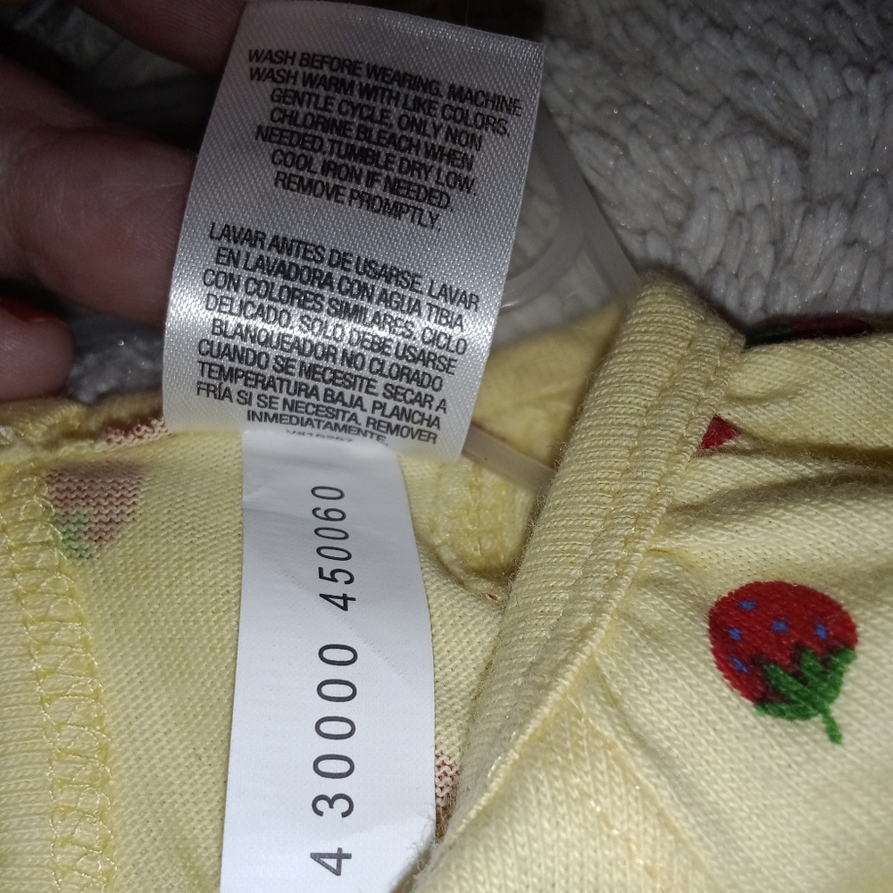 Swiggles Yellow Baby Bodysuit with Red Strawberry Print - Picture 5 of 5